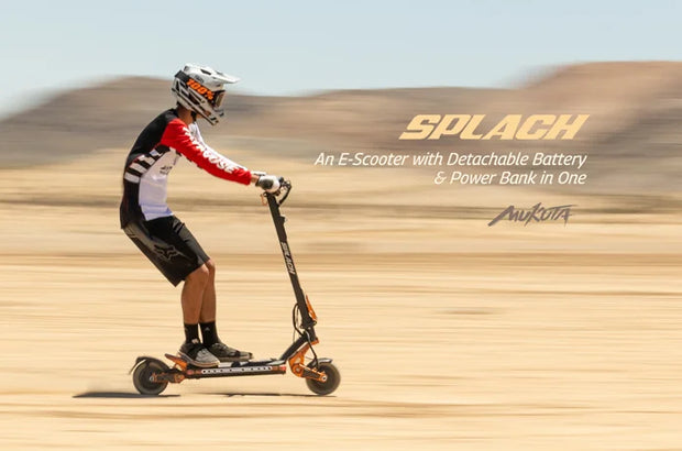 Pre-Order! SPLACH Mukuta: An E-Scooter with Detachable Battery & Power Bank in One