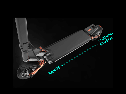 SPLACH 電動ブラック/オレンジ SPLACH Ranger: Ultra-smooth Suspension E-Scooter to take you on a