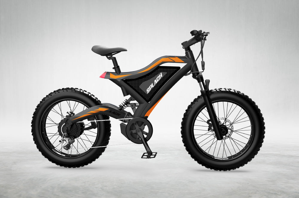 SPLACH 電動ブラック/オレンジ E-Bike – SPLACH Bike