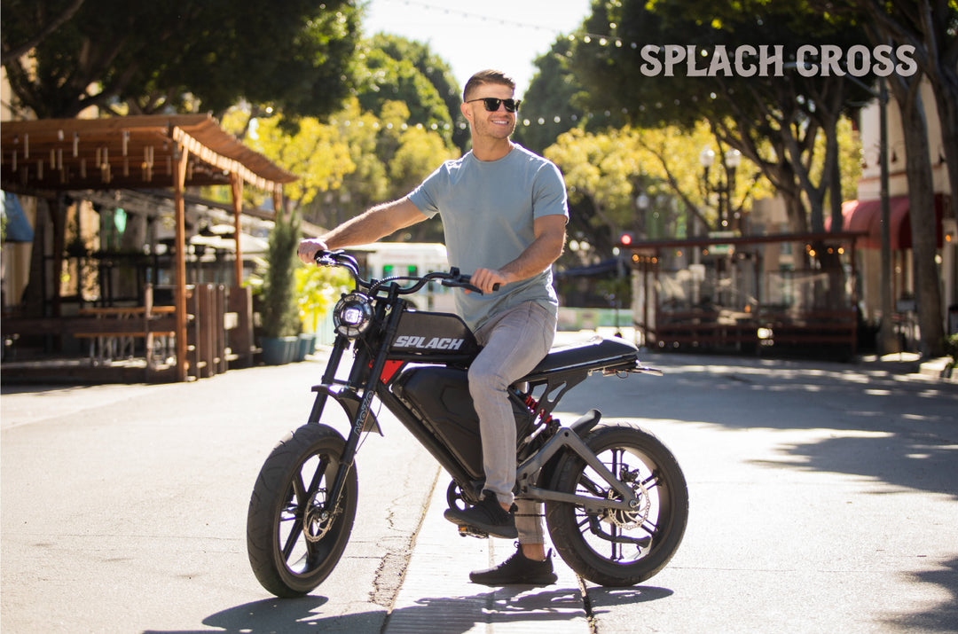 electric cross bicycle Back-to-School Deal! SPLACH Cross: Harley-Like Hi-Tech E-bike