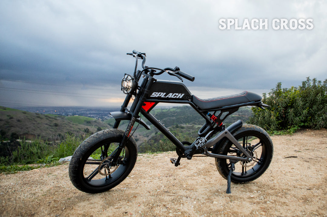 crossbike ebike Back-to-School Deal! SPLACH Cross: Harley-Like Hi-Tech E-bike
